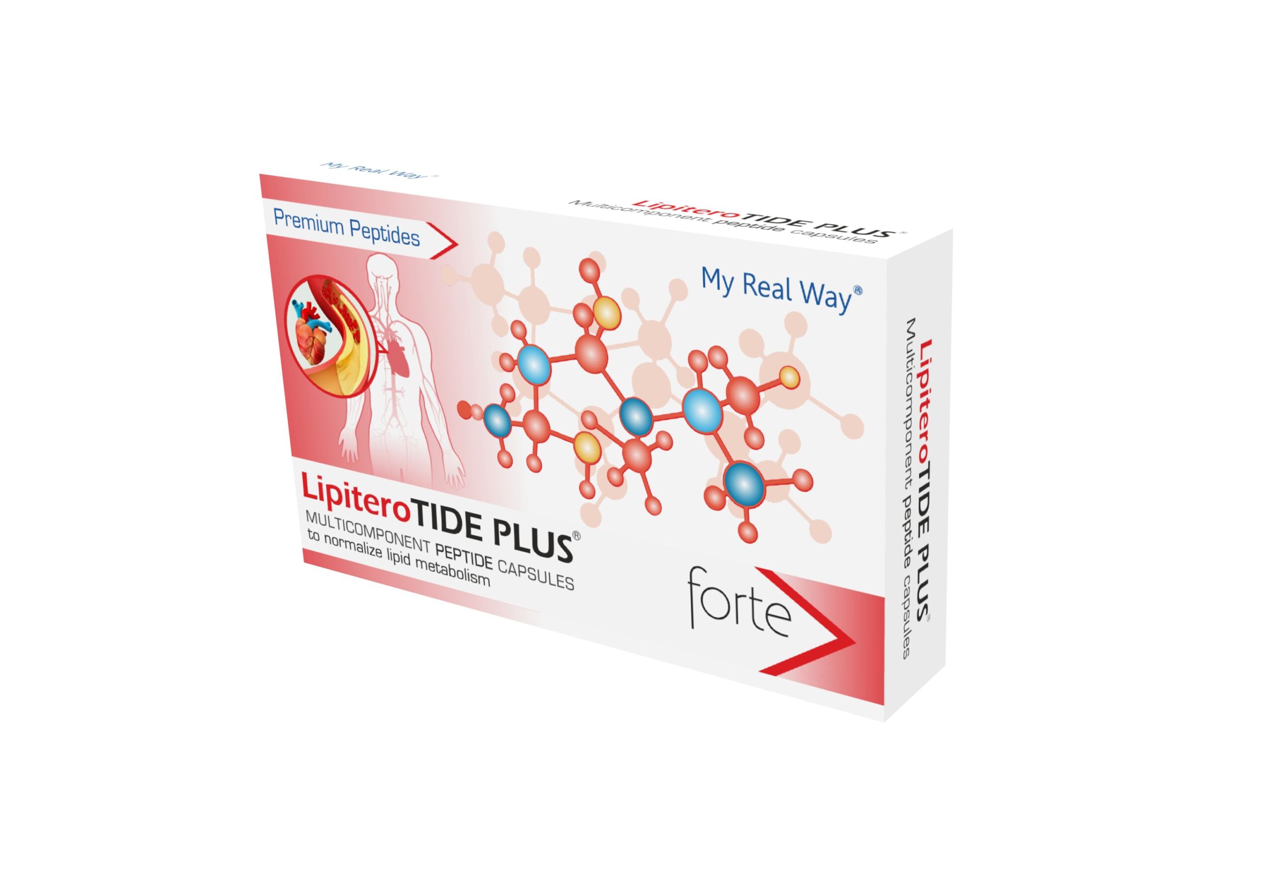LipiteroTIDE PLUS Пептиди за холестерол в норма, без статини